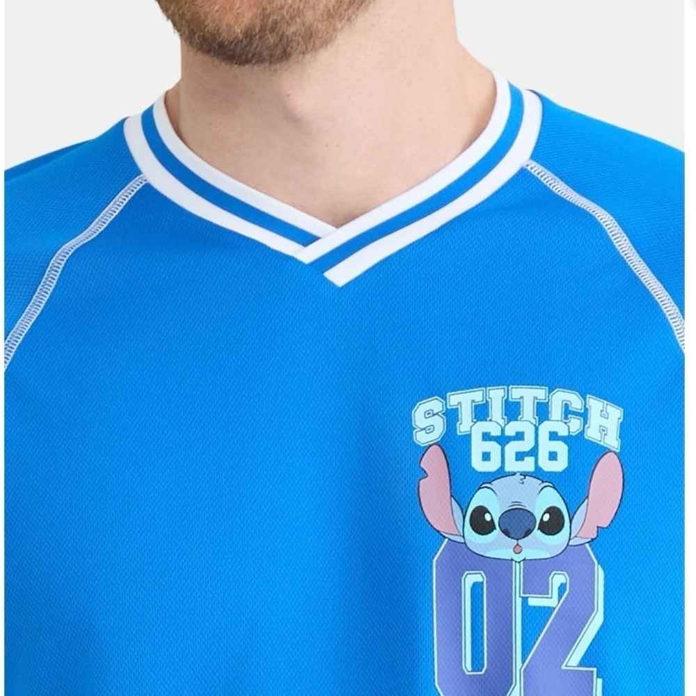 Disney Stitch Men's & Big Men's Graphic Soccer Jersey - Picture 4 of 6